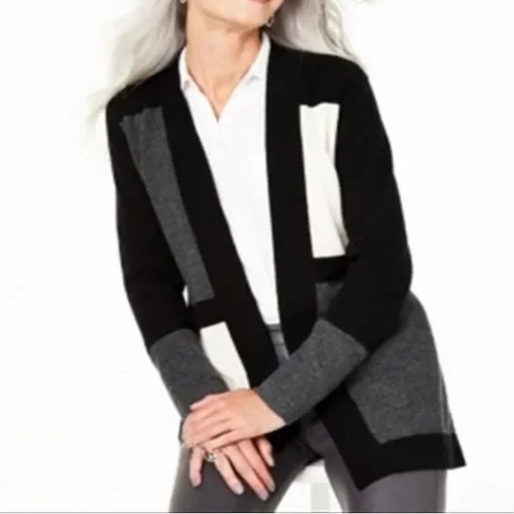 CHARTER CLUB | 100% Cashmere Women’s Long Cardigan Large - Picture 3 of 12